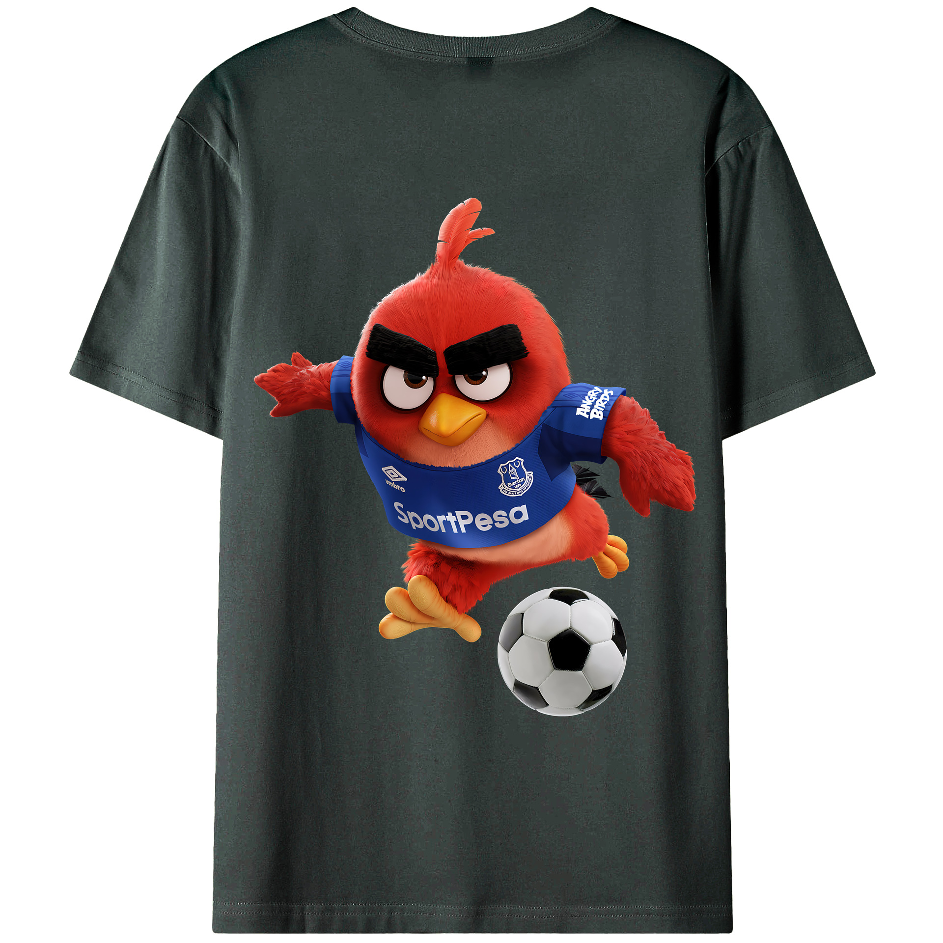 （画像用） Angry Birds アングリーバード 綿100％ メンズ半袖Tシャツ（バックプリント） 通気性